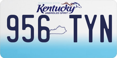KY license plate 956TYN