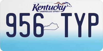 KY license plate 956TYP