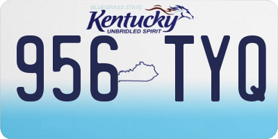 KY license plate 956TYQ