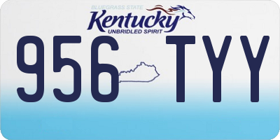KY license plate 956TYY