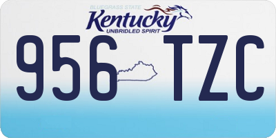 KY license plate 956TZC