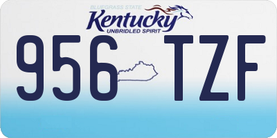 KY license plate 956TZF