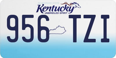 KY license plate 956TZI