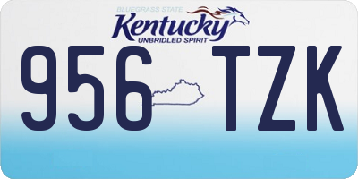 KY license plate 956TZK