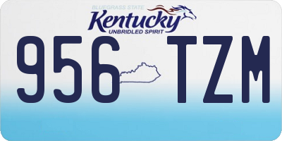 KY license plate 956TZM