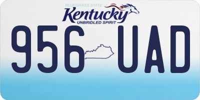 KY license plate 956UAD