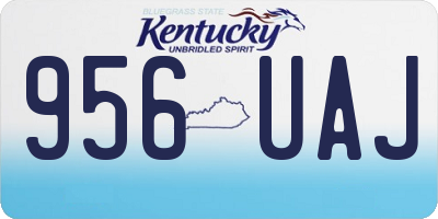 KY license plate 956UAJ