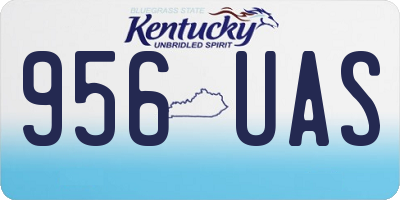 KY license plate 956UAS