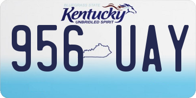 KY license plate 956UAY