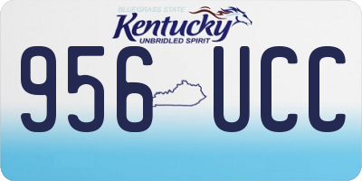 KY license plate 956UCC