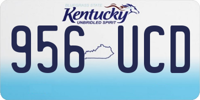 KY license plate 956UCD
