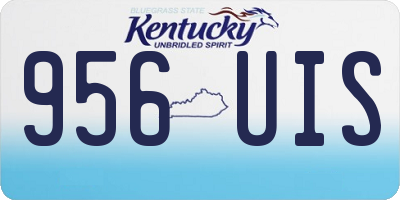 KY license plate 956UIS