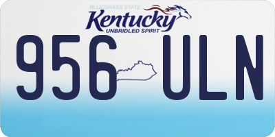 KY license plate 956ULN