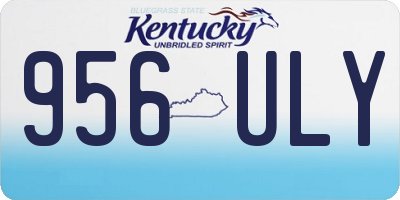 KY license plate 956ULY