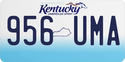 KY license plate 956UMA