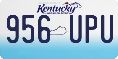 KY license plate 956UPU