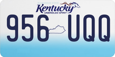 KY license plate 956UQQ