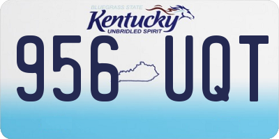 KY license plate 956UQT