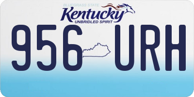 KY license plate 956URH
