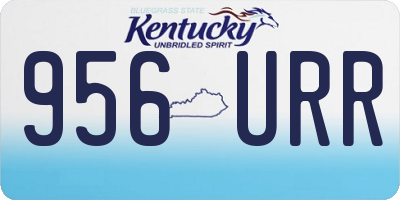 KY license plate 956URR