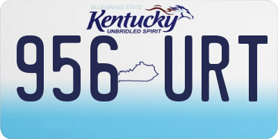 KY license plate 956URT