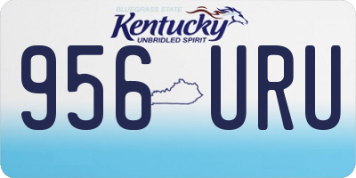 KY license plate 956URU