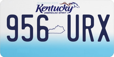 KY license plate 956URX