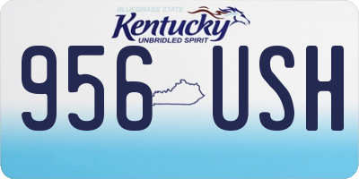 KY license plate 956USH