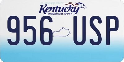 KY license plate 956USP