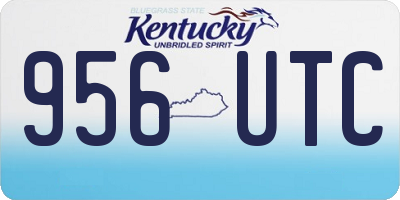 KY license plate 956UTC