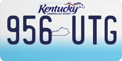 KY license plate 956UTG
