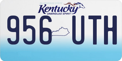 KY license plate 956UTH