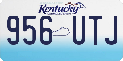 KY license plate 956UTJ