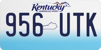 KY license plate 956UTK