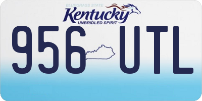 KY license plate 956UTL