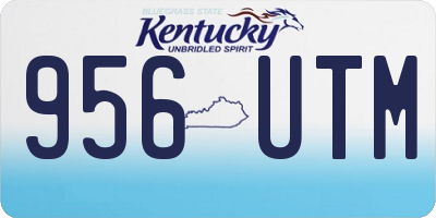 KY license plate 956UTM