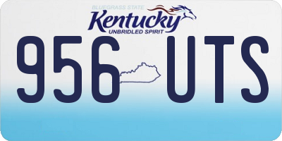 KY license plate 956UTS