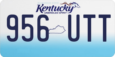 KY license plate 956UTT