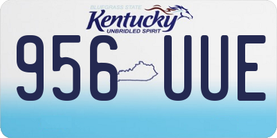 KY license plate 956UUE