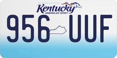 KY license plate 956UUF