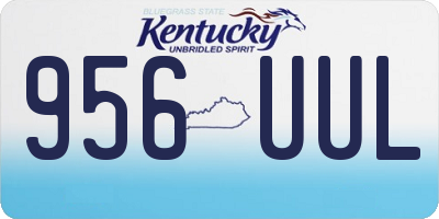 KY license plate 956UUL