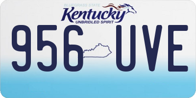KY license plate 956UVE