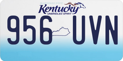 KY license plate 956UVN