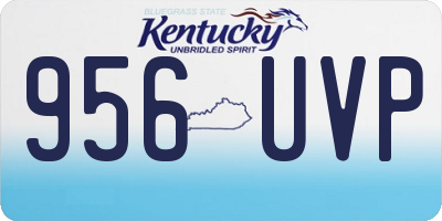 KY license plate 956UVP