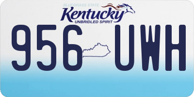 KY license plate 956UWH