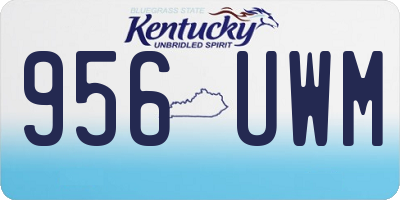 KY license plate 956UWM