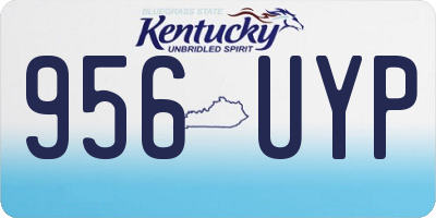 KY license plate 956UYP