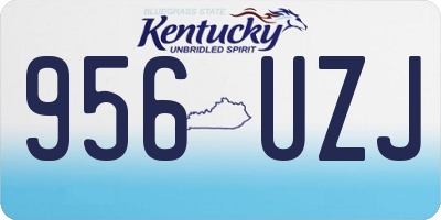 KY license plate 956UZJ