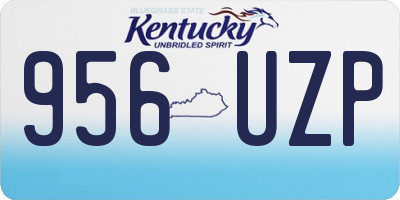 KY license plate 956UZP