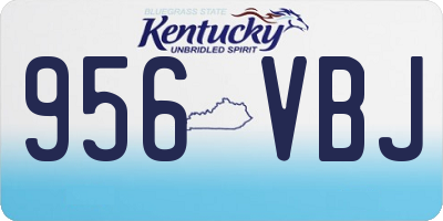 KY license plate 956VBJ